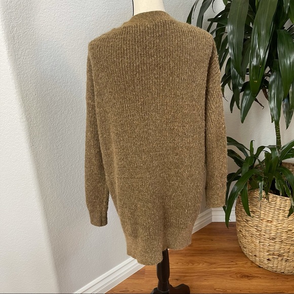 FREE PEOPLE Cloudy Day Cardigan Sweater in Camel - Picture 5 of 6